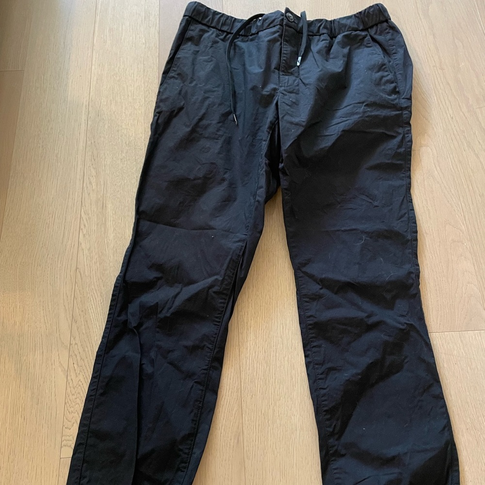 Mango Mens Black Joggers